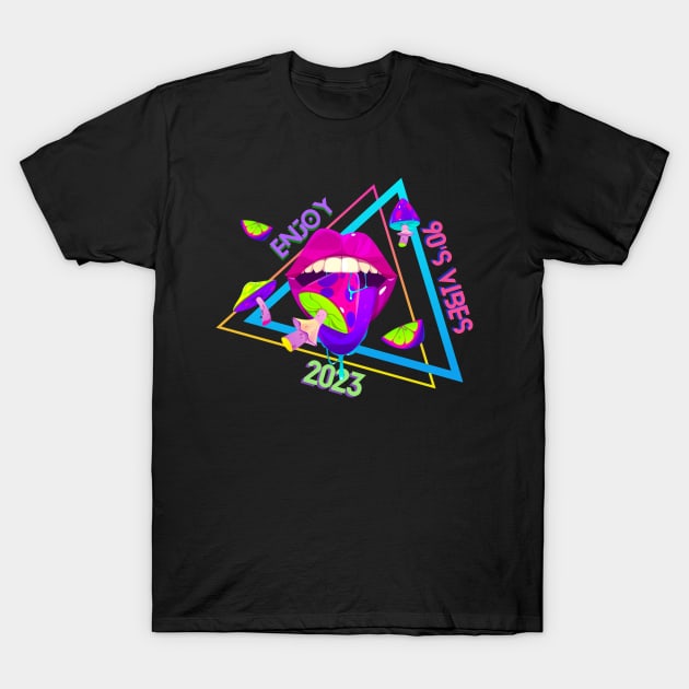 Enjoy 90's Vibes 2023 T-Shirt by NICHE&NICHE